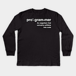 Definition of programmer Kids Long Sleeve T-Shirt